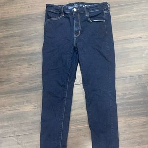 American Eagle Hi-Rise Jegging Size 12 Dark Wash